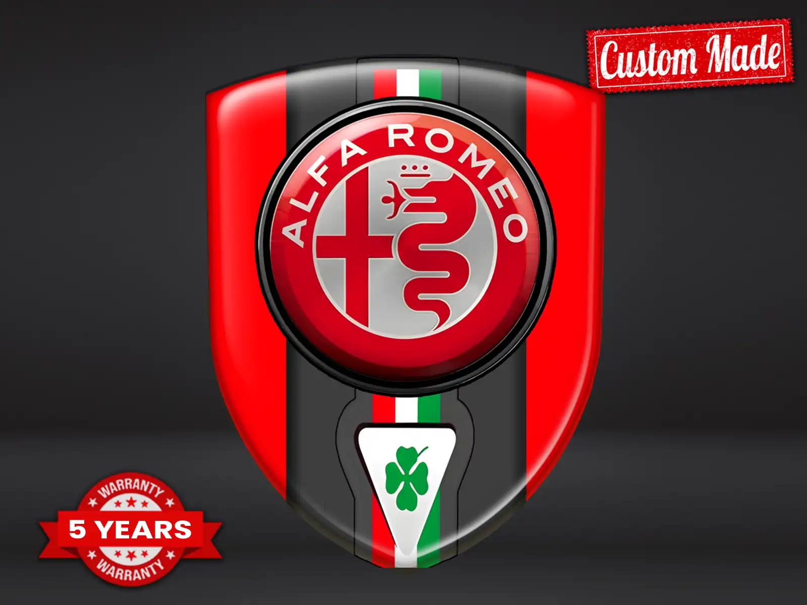 Alfa Romeo Autoembleme Universal Hochwertig Stabil